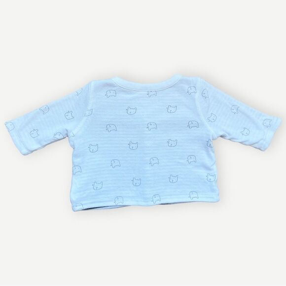 Baby Gap Reversible Long Sleeve Button Up Cotton Cardigan Sweater. 0-3 Months. - Picture 3 of 7